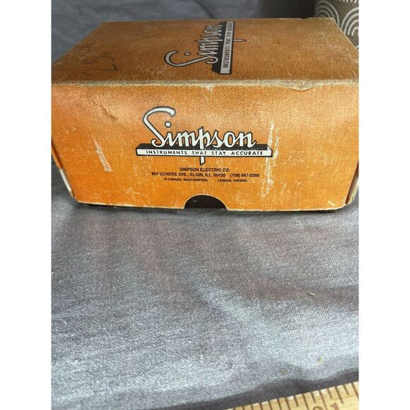 Vtg 1958 SIMPSON Model 385-3L Temperature Indicator box Manual WORKS - Picture 4 of 15